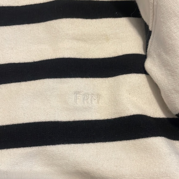 FRAME striped half-up pullover - Picture 7 of 8